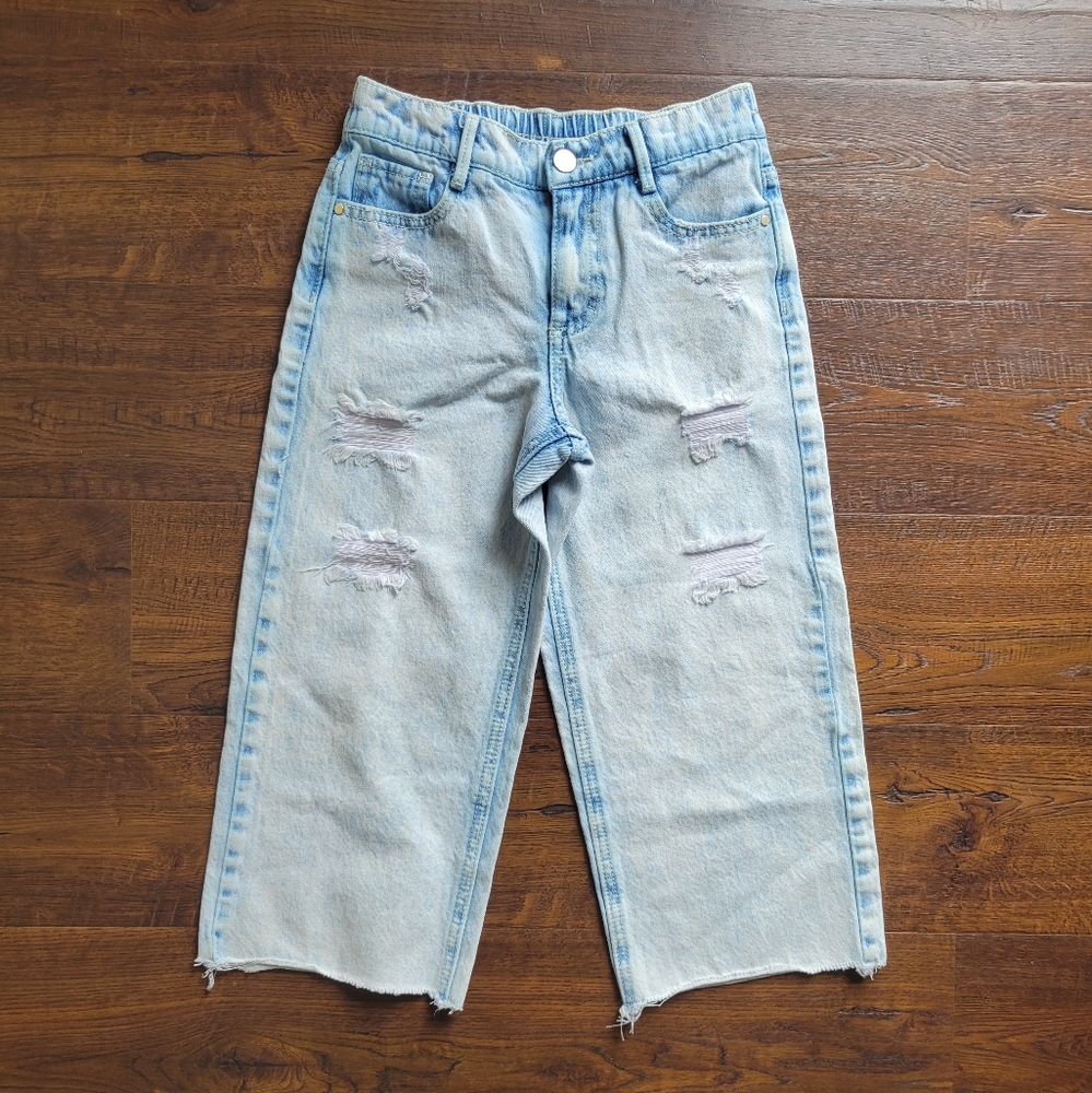 Cropped Wide Leg Jeans